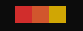 A animated button gif. We see the Raytopian Colors red, orange, and yellow move over a black background with the text Raytopia appearing from behind.